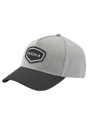 Nixon Watts Snapback Hat - Heather Grey / Black