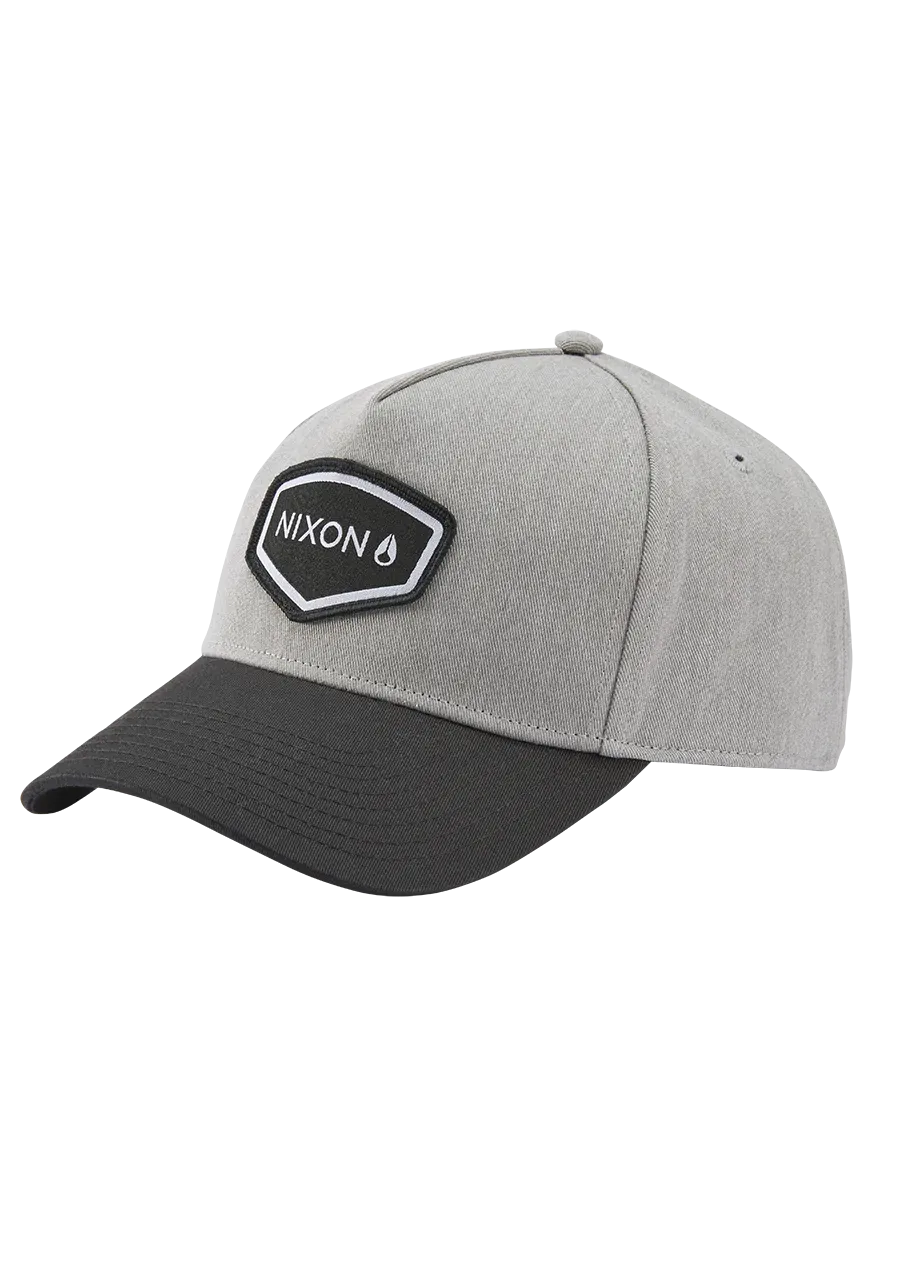 Nixon Watts Snapback Hat - Heather Grey / Black