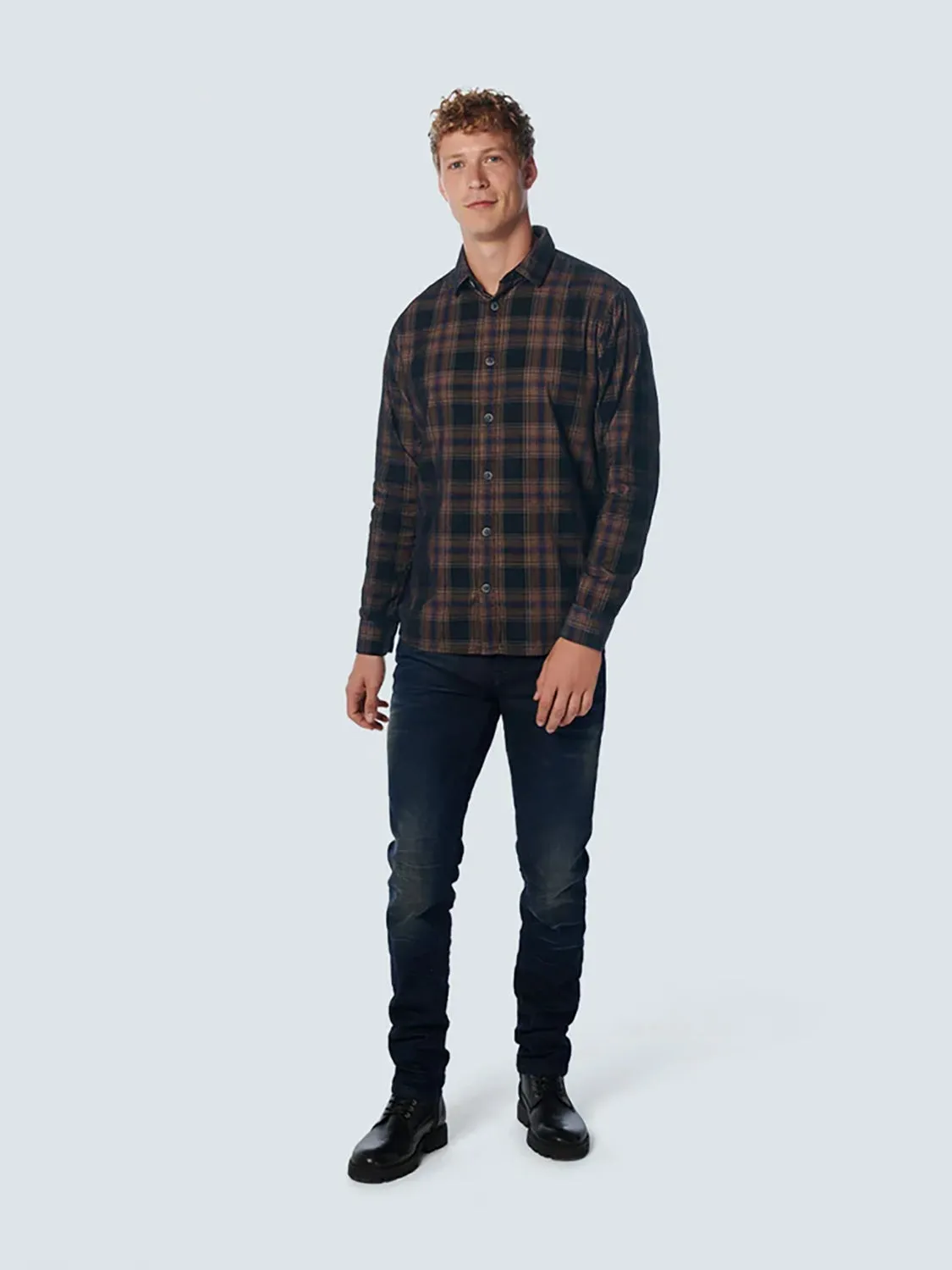 NO EXCESS CORDUROY CHECK L/S SHIRT 21430943