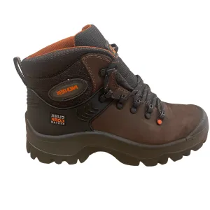 No Risk Yukon - Mens Steel Toe Boot in Brown