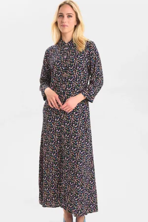 NUKIT SARA LONG DRESS - DARK SAPPHIRE