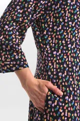 NUKIT SARA LONG DRESS - DARK SAPPHIRE