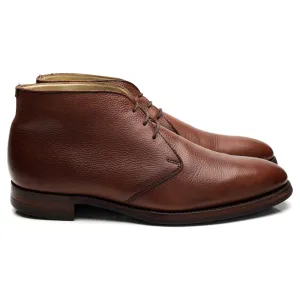 'Orkney' Brown Grain Leather Chukka Boots UK 9.5 F