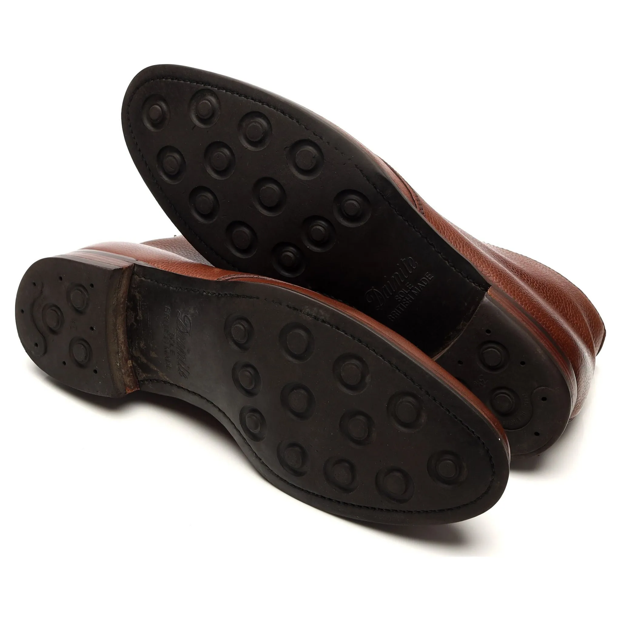 'Orkney' Brown Grain Leather Chukka Boots UK 9.5 F