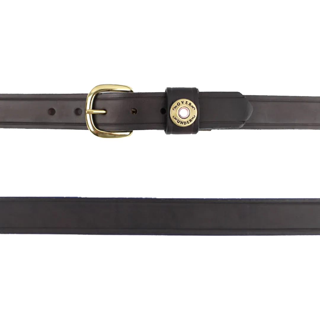 Over Under Men's Leather Belt Single Shot