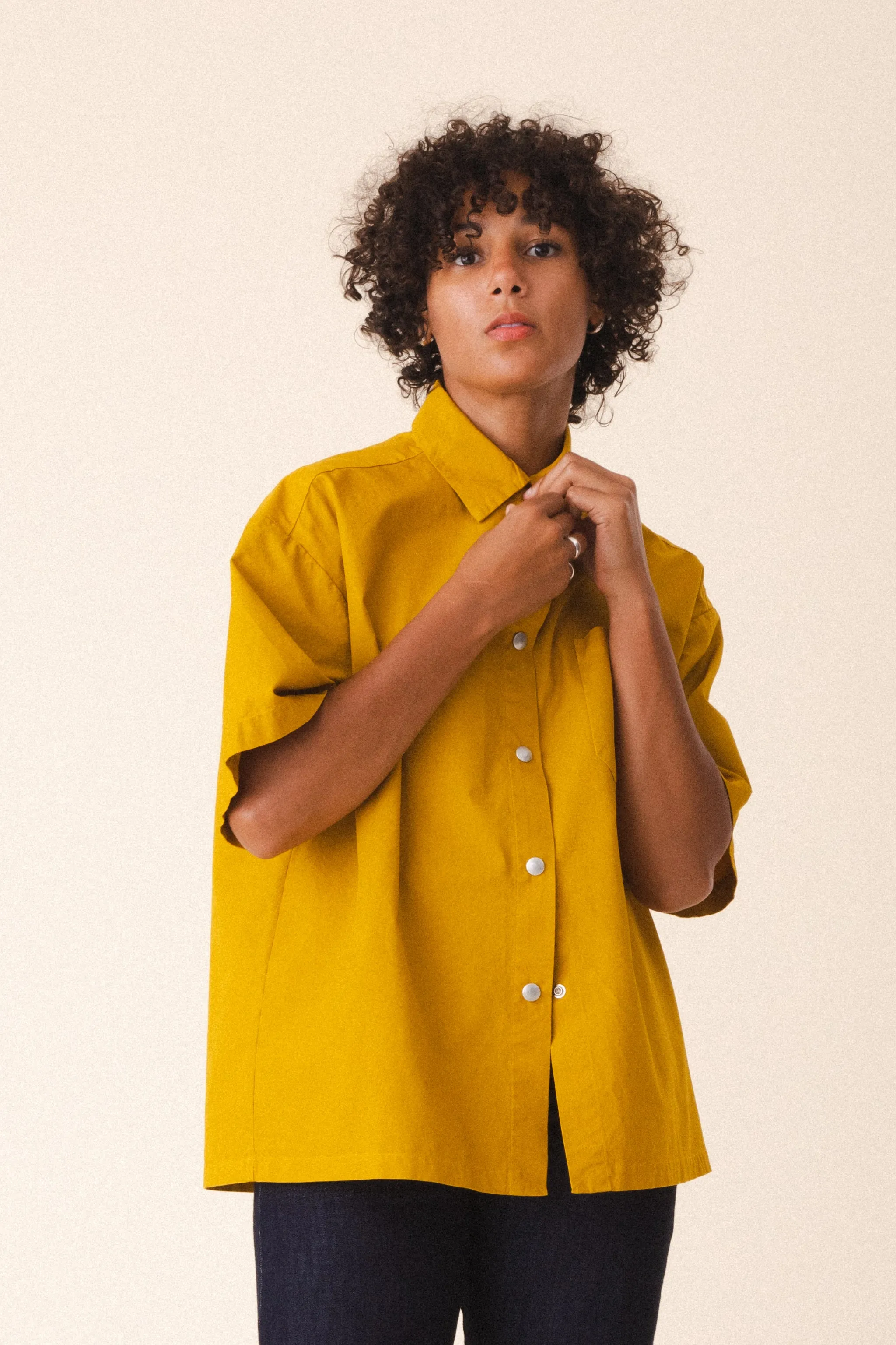 Oversized Work Shirt in Dijon