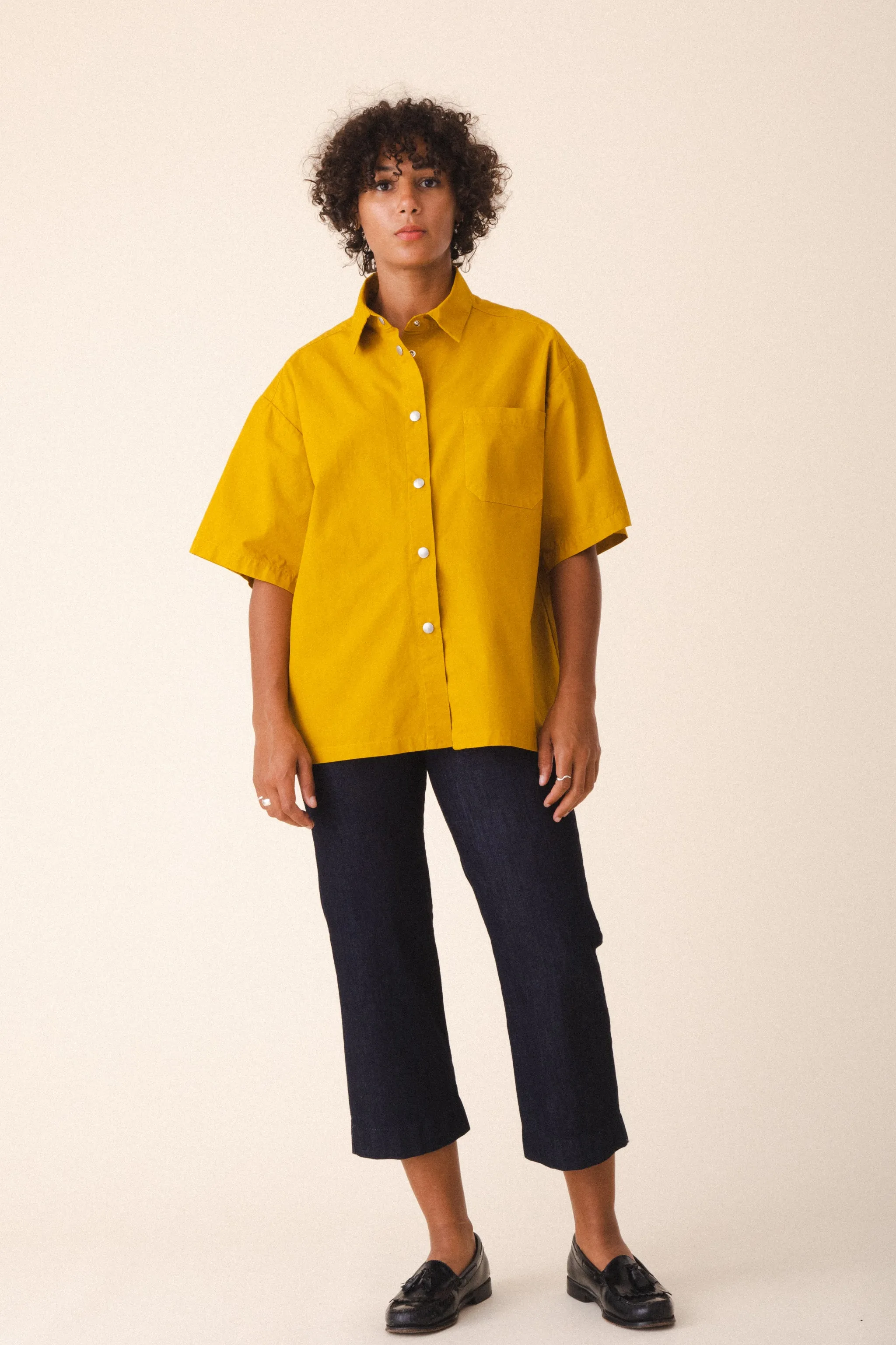 Oversized Work Shirt in Dijon