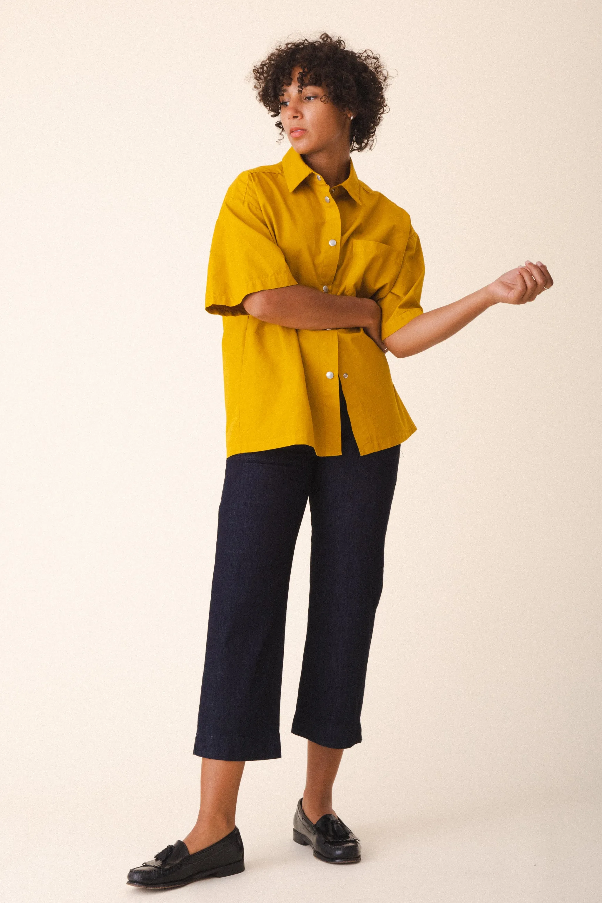 Oversized Work Shirt in Dijon