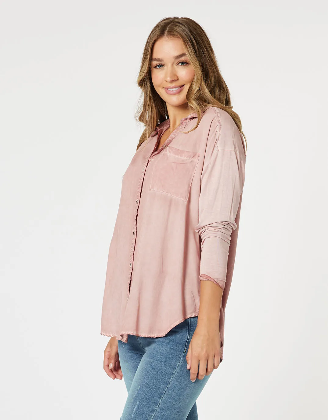 Paige Shirt - Washed Pink