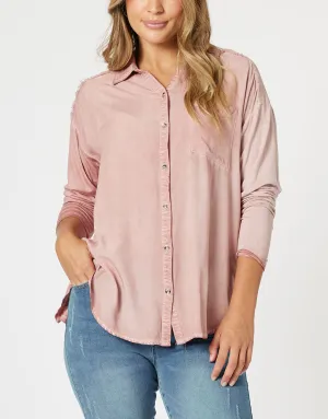Paige Shirt - Washed Pink