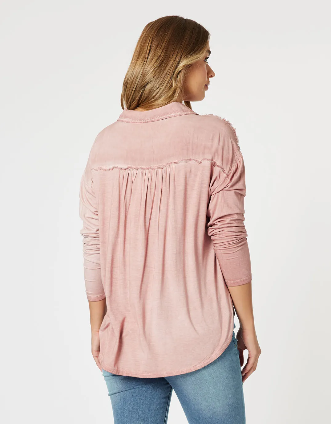 Paige Shirt - Washed Pink