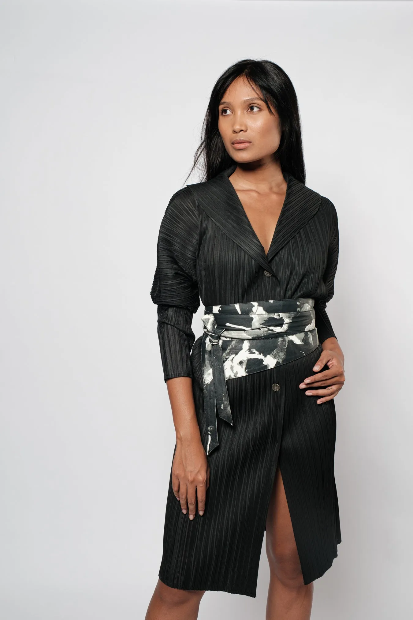 Panji Woman Printed Leather Belt