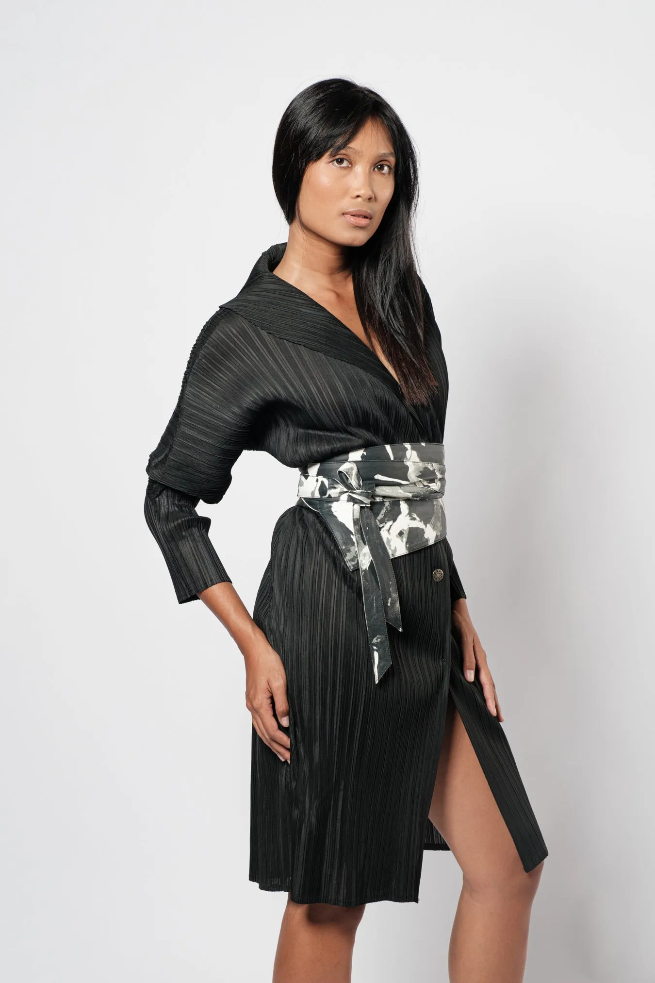 Panji Woman Printed Leather Belt
