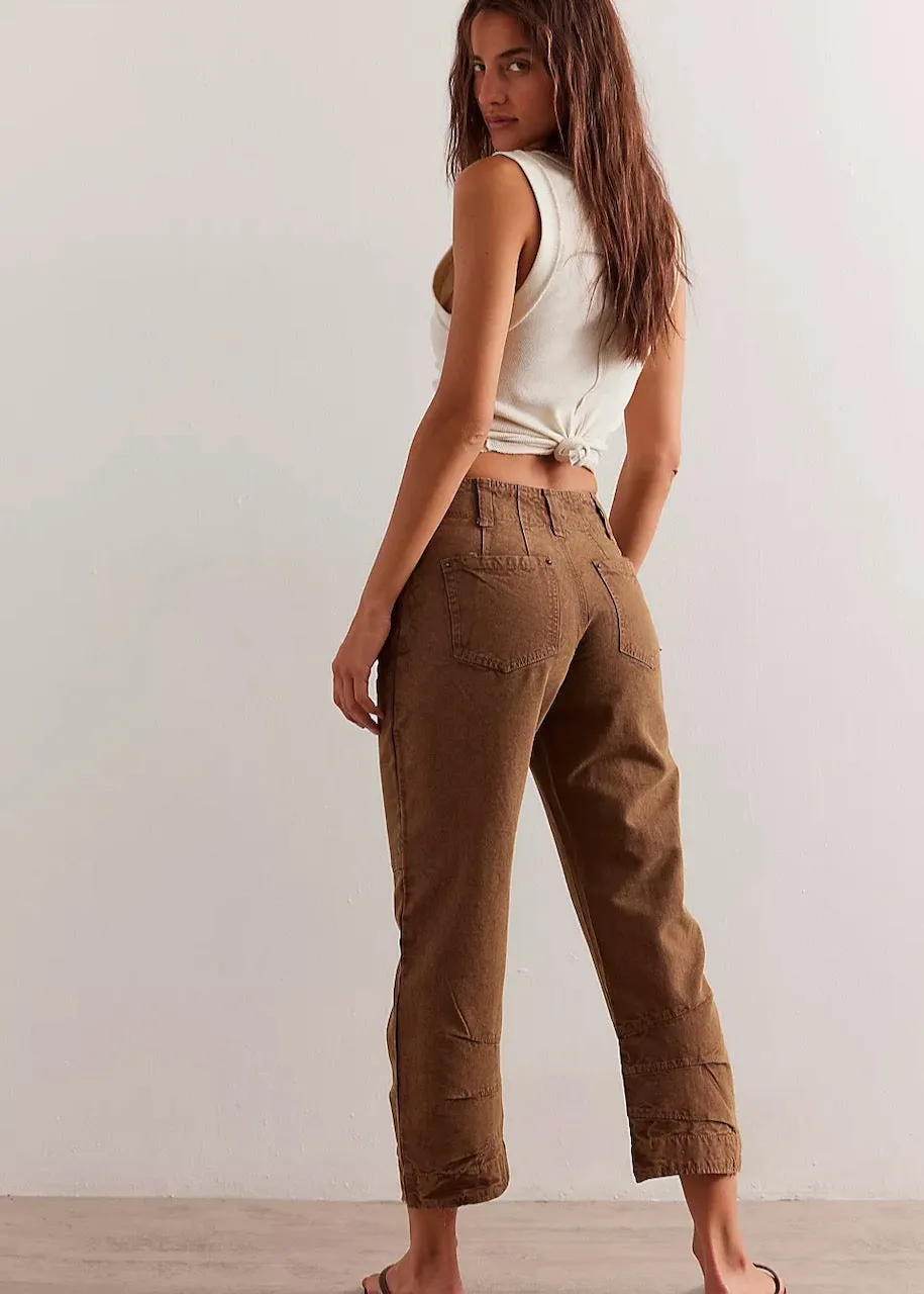 Pantalone Supersonic Slim in Breen di Free People