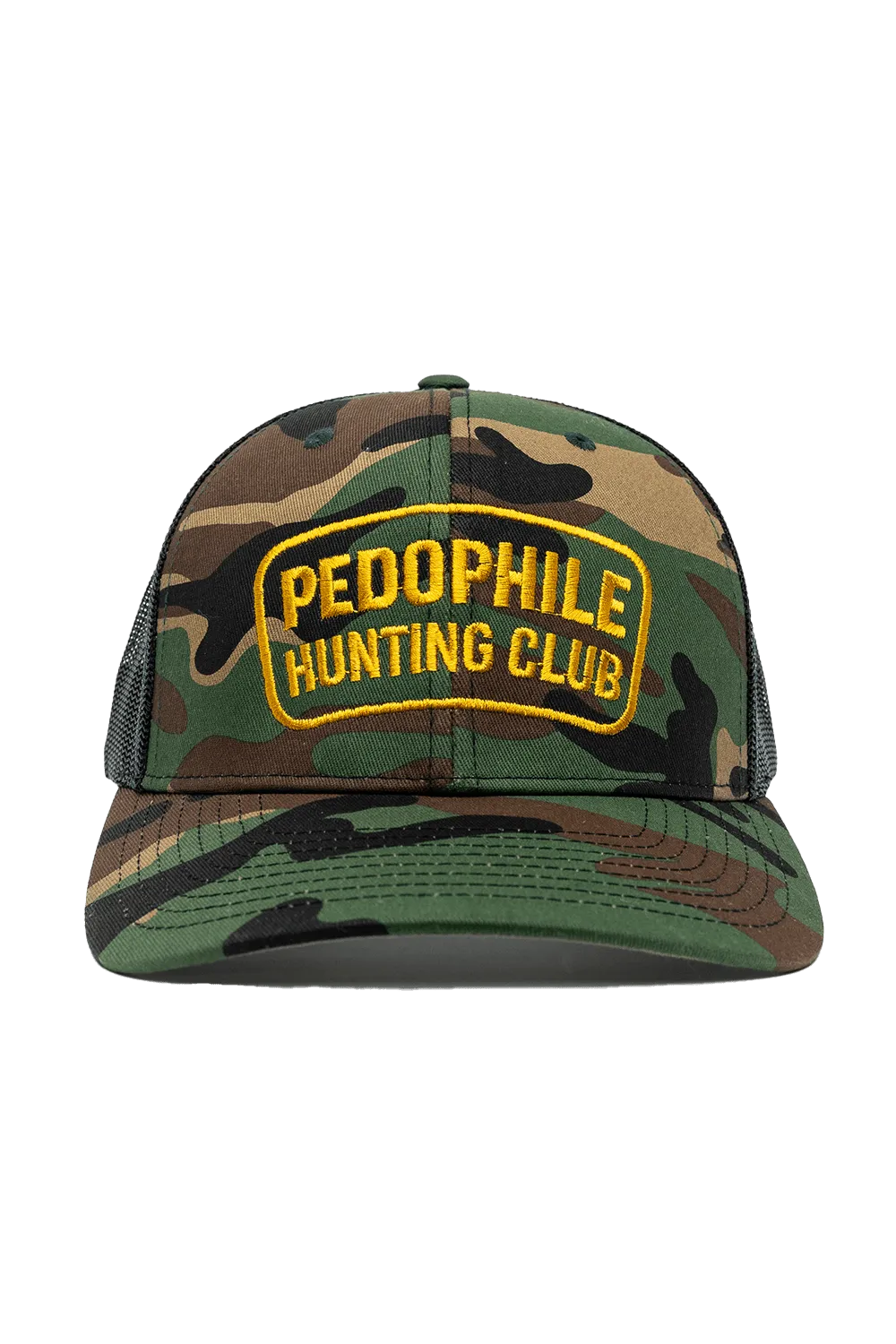 Pedo Hunting Club - Camo 5-Panel Richardson Trucker Hat