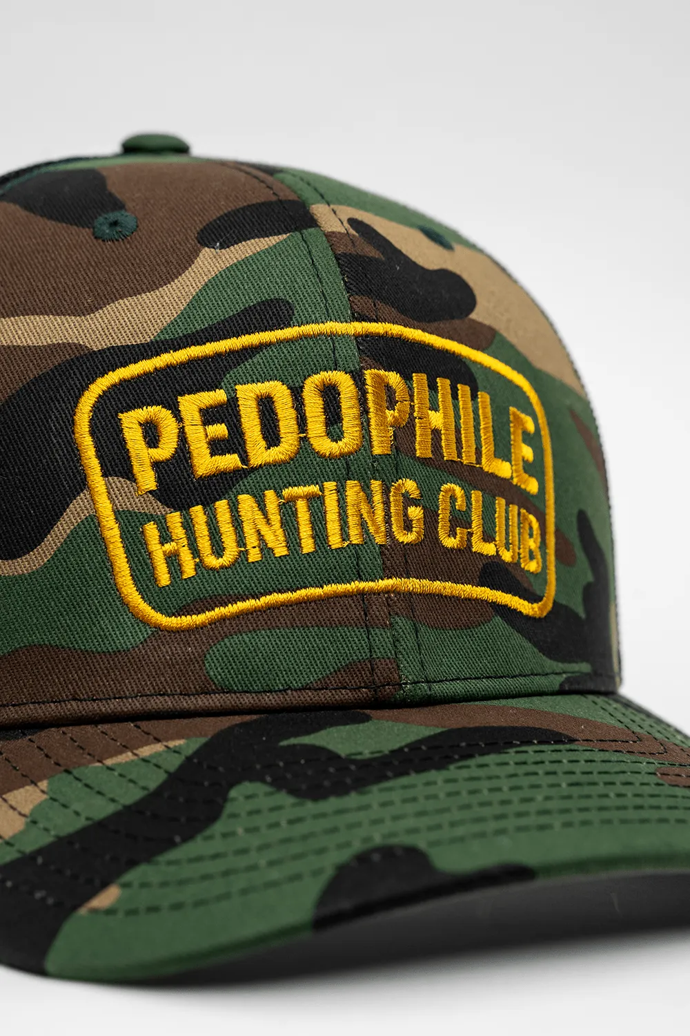 Pedo Hunting Club - Camo 5-Panel Richardson Trucker Hat