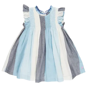 Pink Chicken Girls Stevie Dress - Ocean Stripe