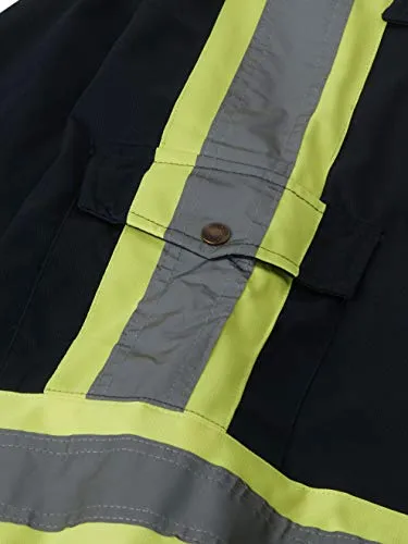 Pioneer CSA 7-Pocket High Visibility Work Coverall With 22" Boot Access Zipper, Action Back and Elastic Waist