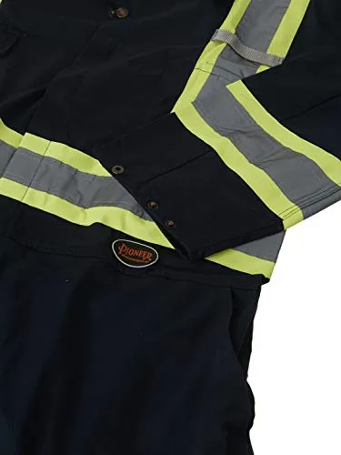 Pioneer CSA 7-Pocket High Visibility Work Coverall With 22" Boot Access Zipper, Action Back and Elastic Waist