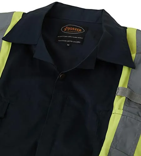 Pioneer CSA 7-Pocket High Visibility Work Coverall With 22" Boot Access Zipper, Action Back and Elastic Waist