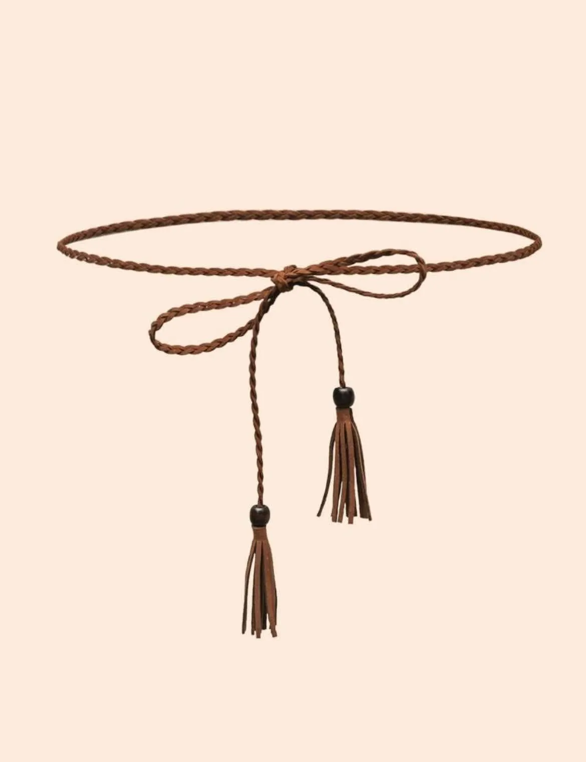 Plait Rope Belt - Tan