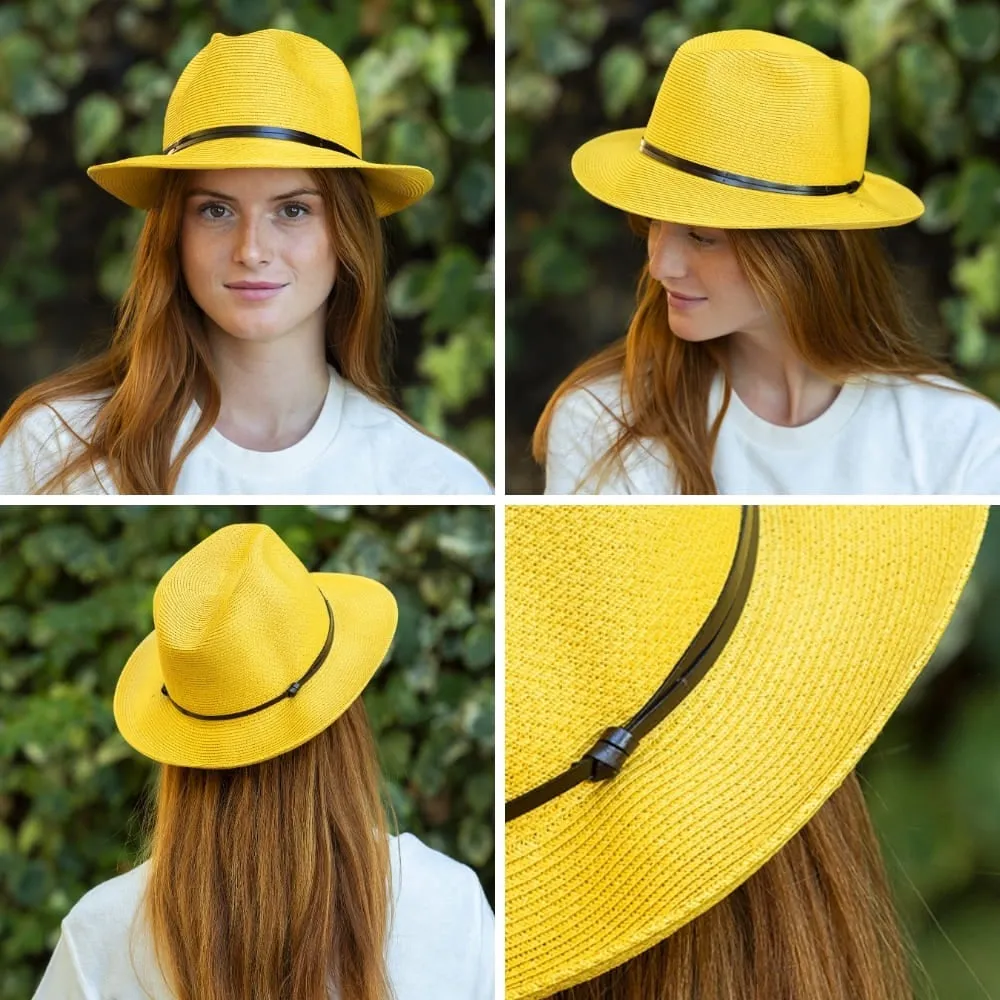 Plaited Paper Fedora / Click for Colors