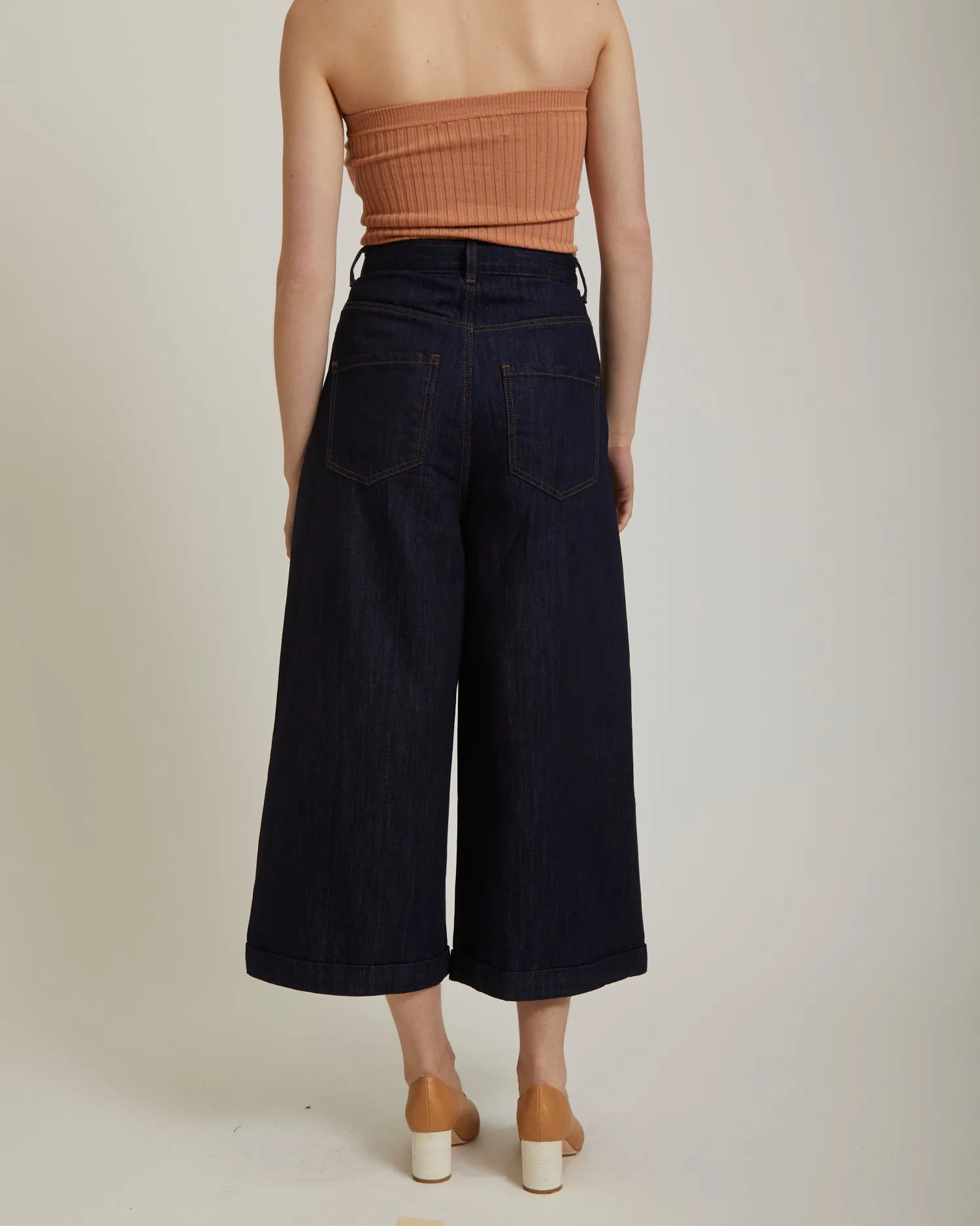 Pleat front jean