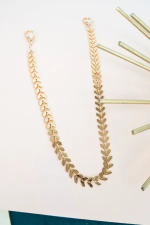 Point The Way Goldtone Trucker Hat Chain
