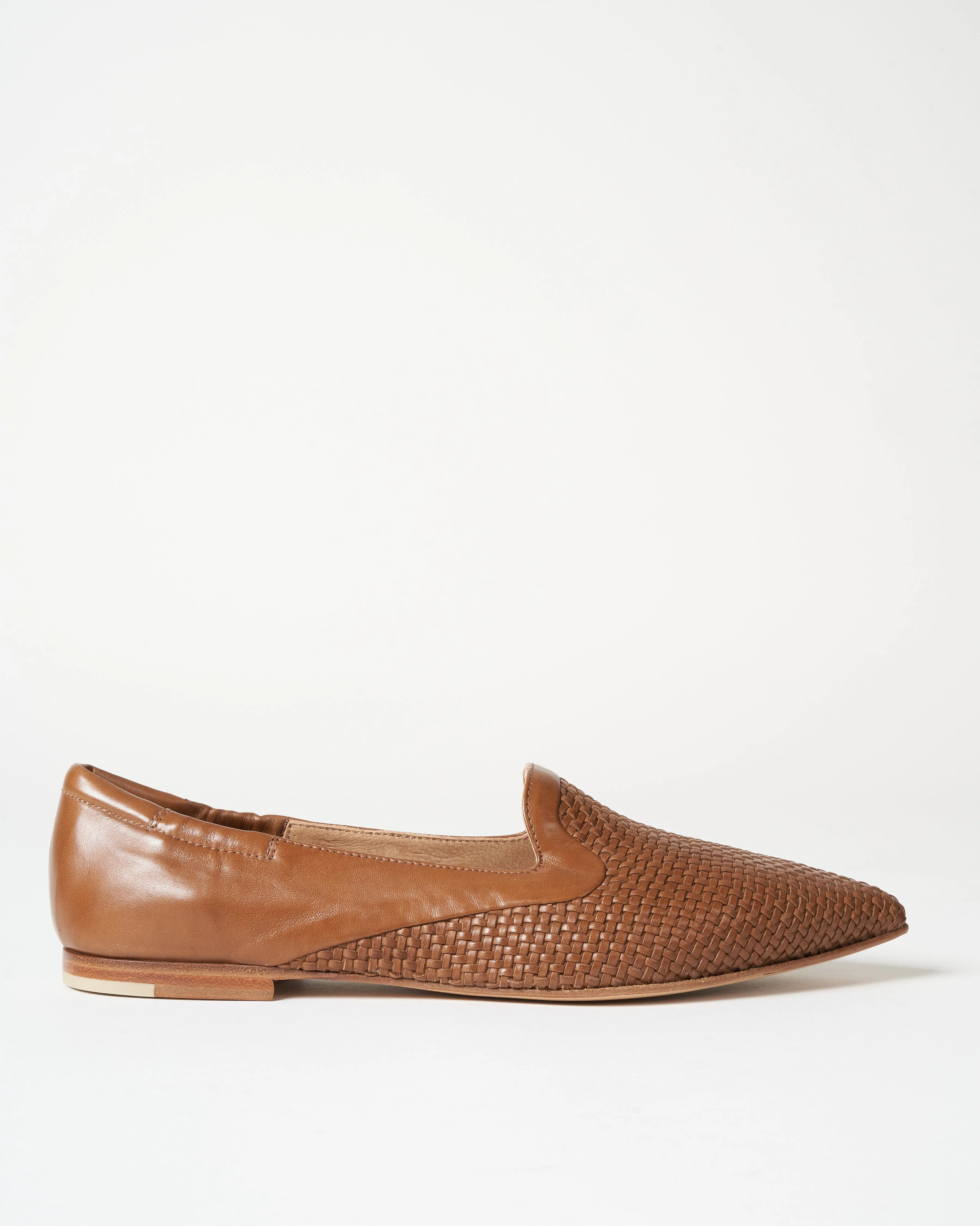 pointed toe flat - caramel glove