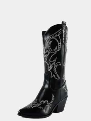 Pointed Toe Pearl Cowboy Boots