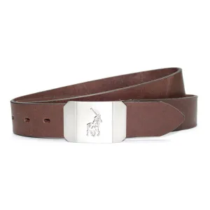 Polo Ethan Leather Belt Brown