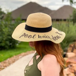 Pool Hair Floppy Hat with UPF 50 