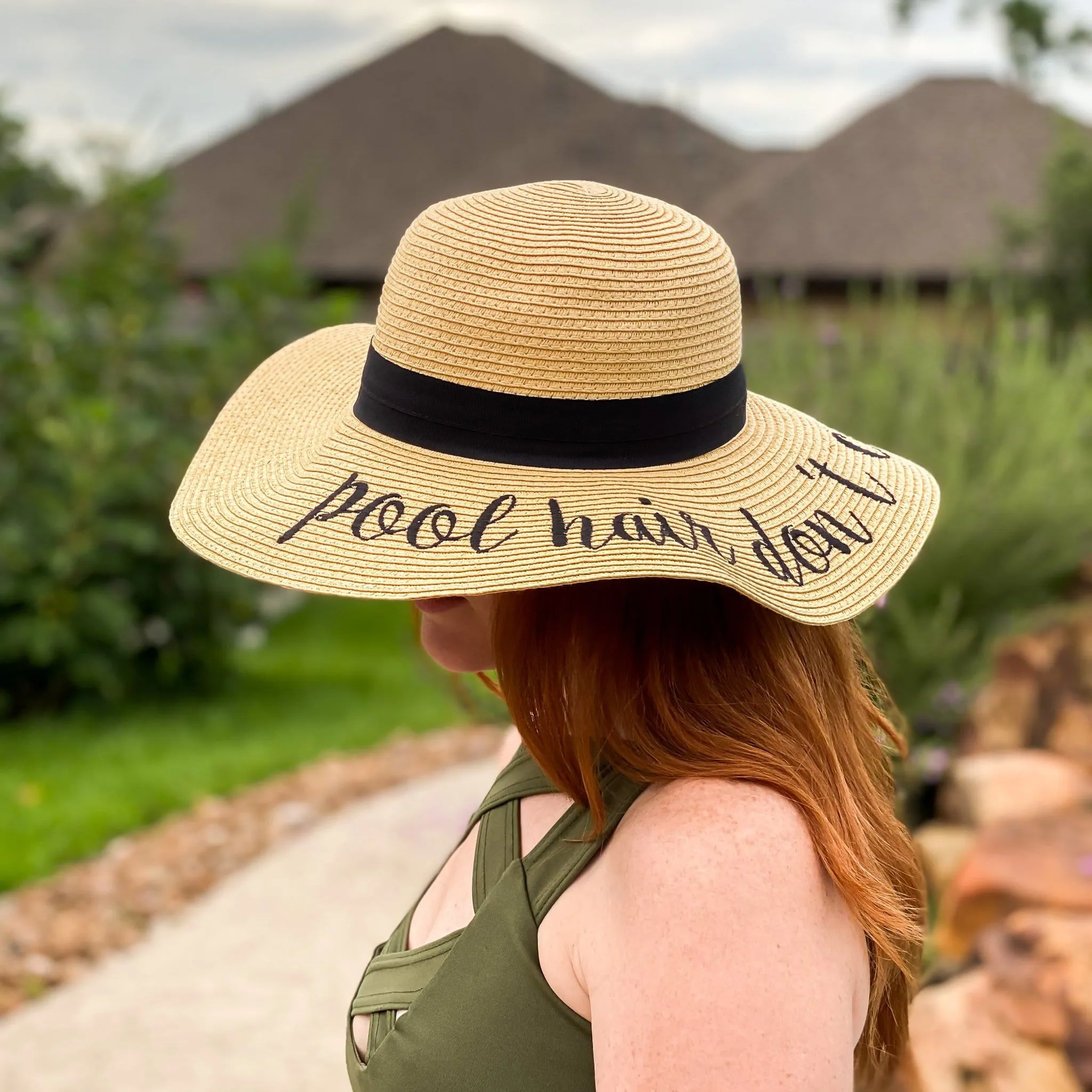 Pool Hair Floppy Hat with UPF 50 