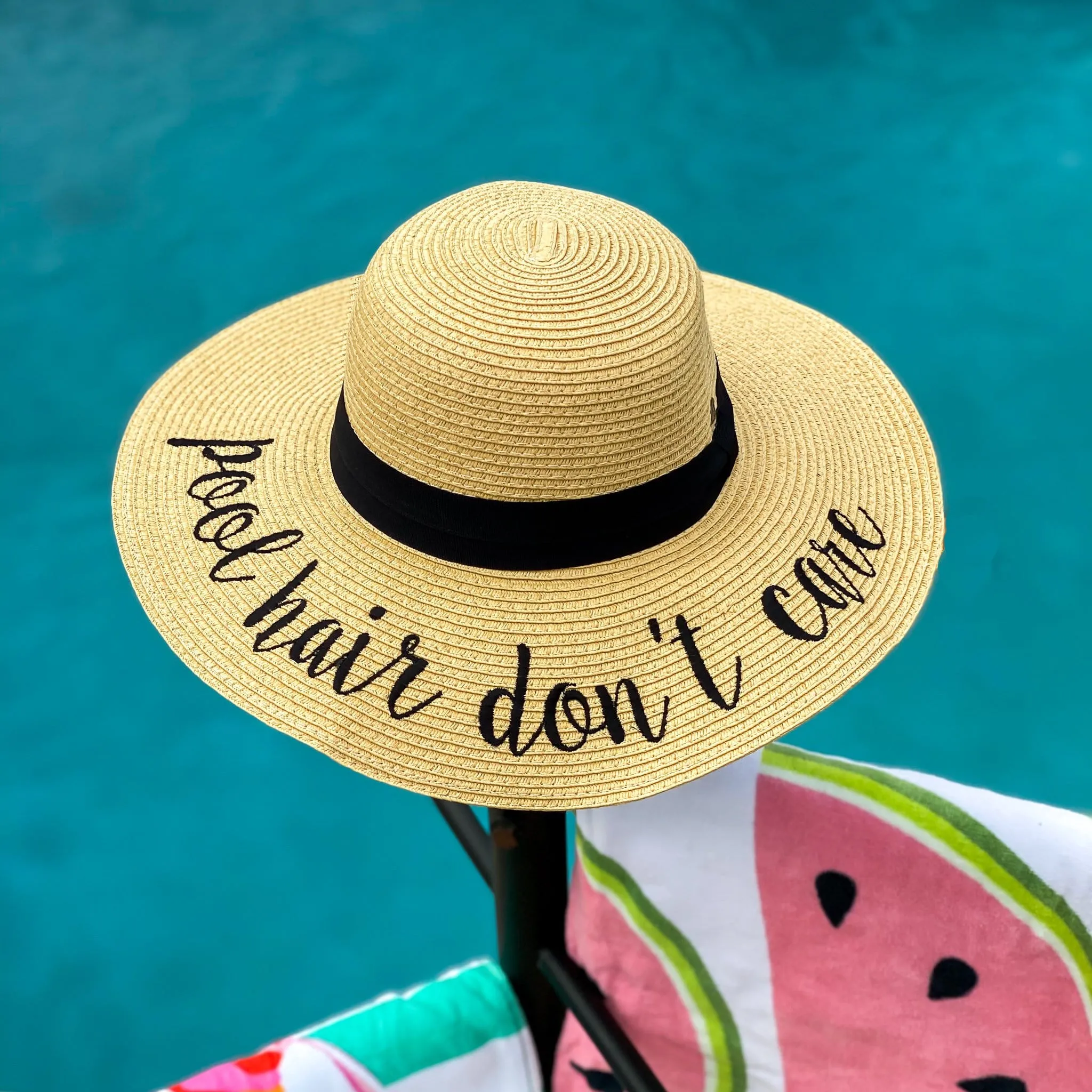 Pool Hair Floppy Hat with UPF 50 