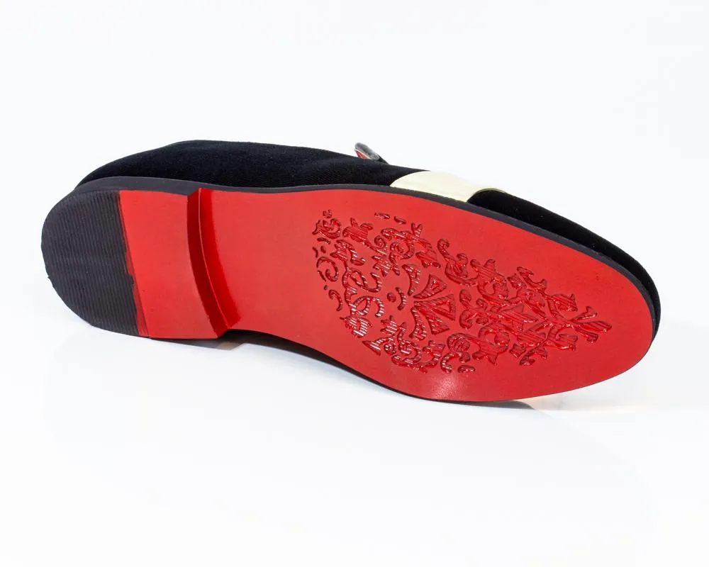 Premium Black And White Multicolor Loafers for men designer slip on casual / dress shoes – Luxury