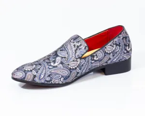 Premium Multicolor Floral Loafers for men designer slip on casual / dress shoes – Luxury Leather