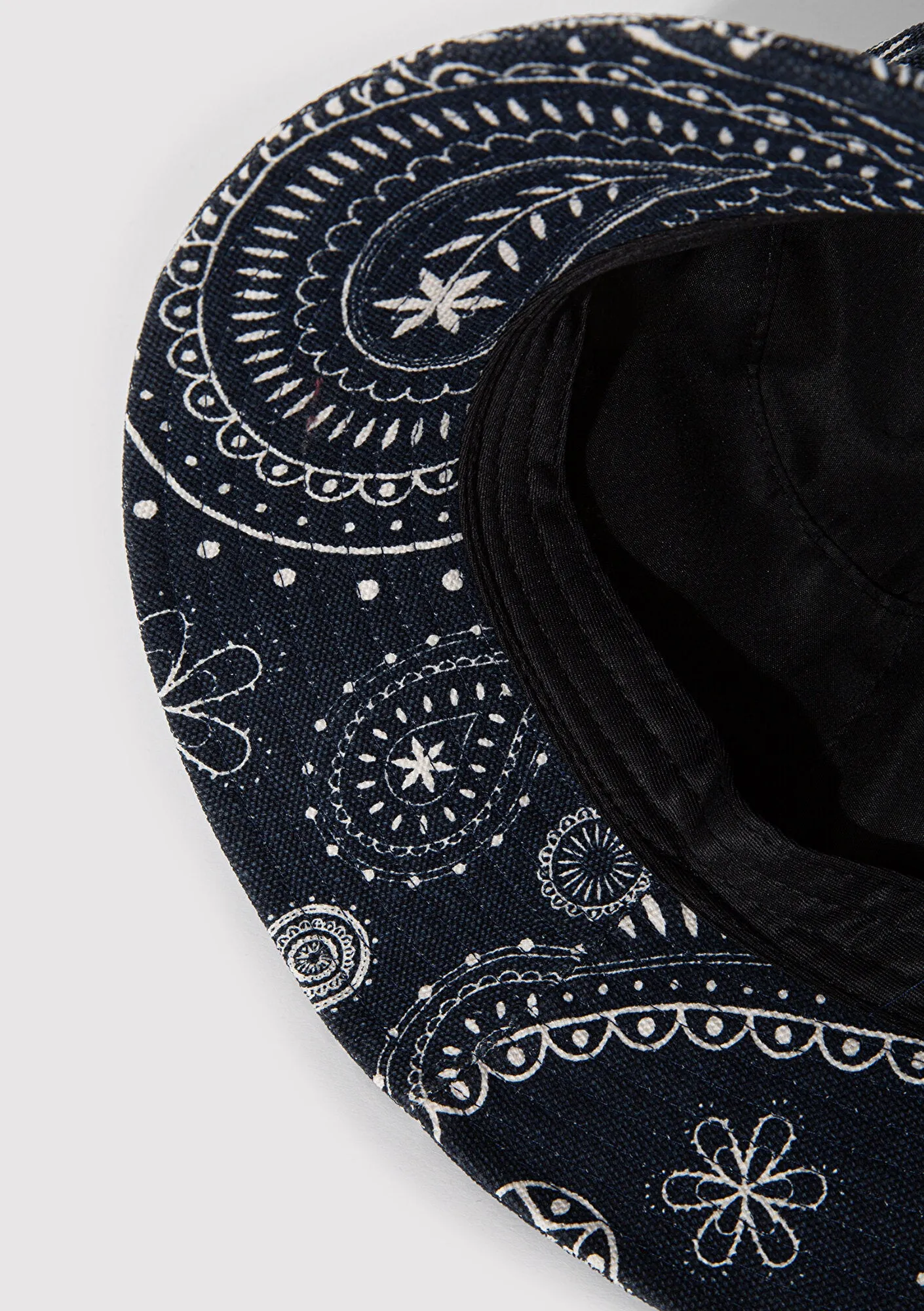 Printed Navy Bucket Hat