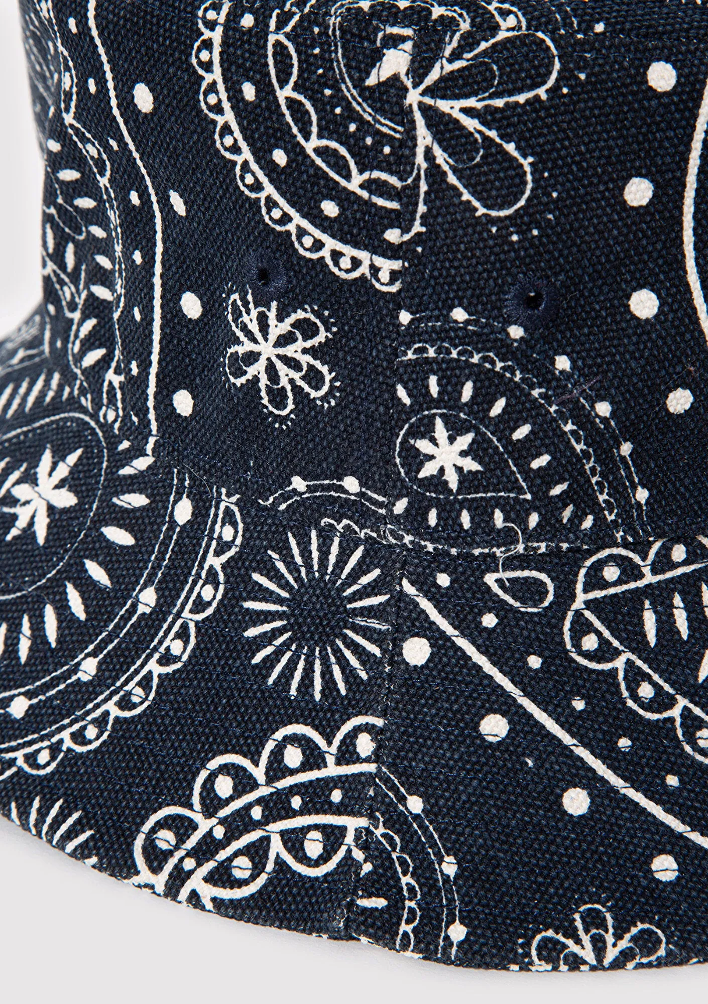 Printed Navy Bucket Hat