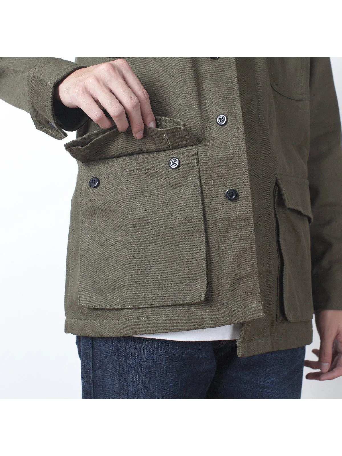 Qutn Field Jacket II Olive Canvas