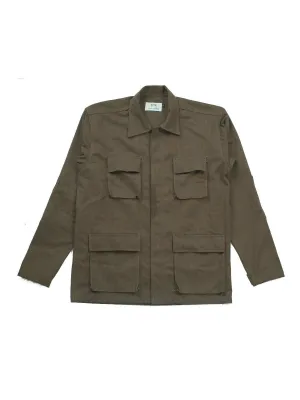 Qutn Field Jacket II Umber Herringbone