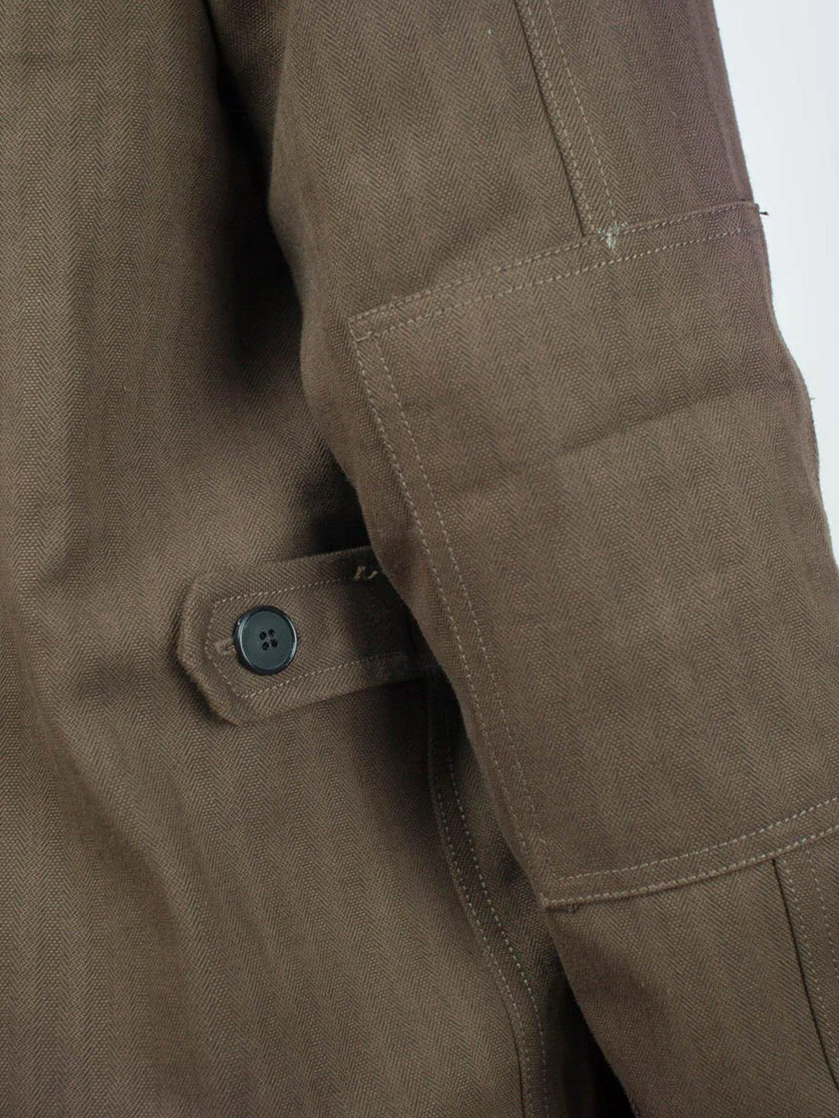 Qutn Field Jacket II Umber Herringbone
