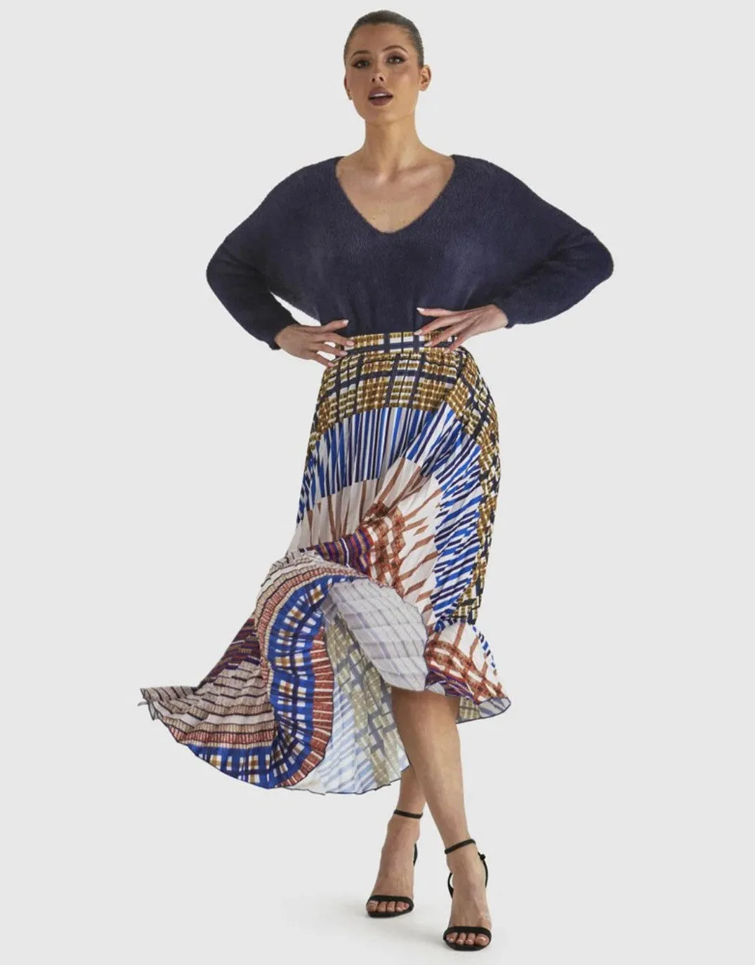 Rays Skirt - Check