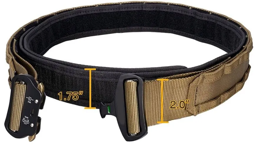 RECON GS2 50 mm  Laser Cut Tactical Battle  Belt complete with inner belt