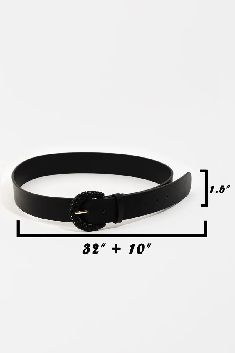 Reina Braided Buckle Belt