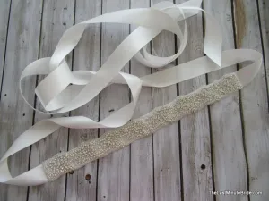 Rhinestone & Pearl Beaded Belt Style: Melbourne