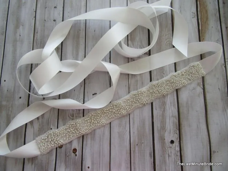 Rhinestone & Pearl Beaded Belt Style: Melbourne