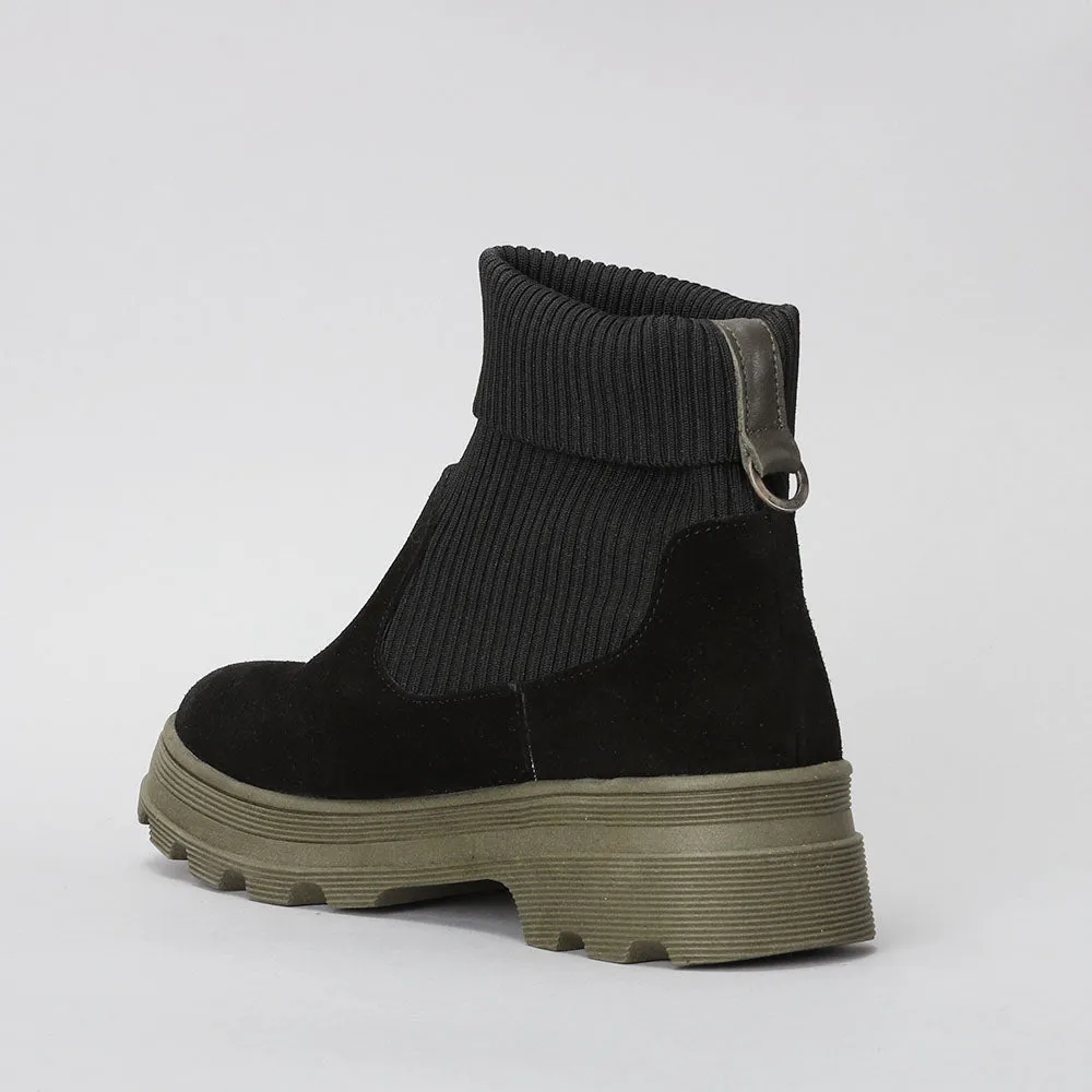 Ridge -Black/Mint sole