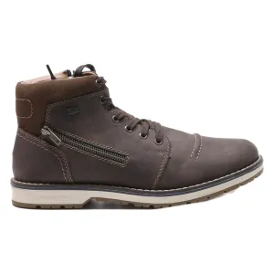 RIEKER Chukka Boots Brown Synthetic Mens UK 8