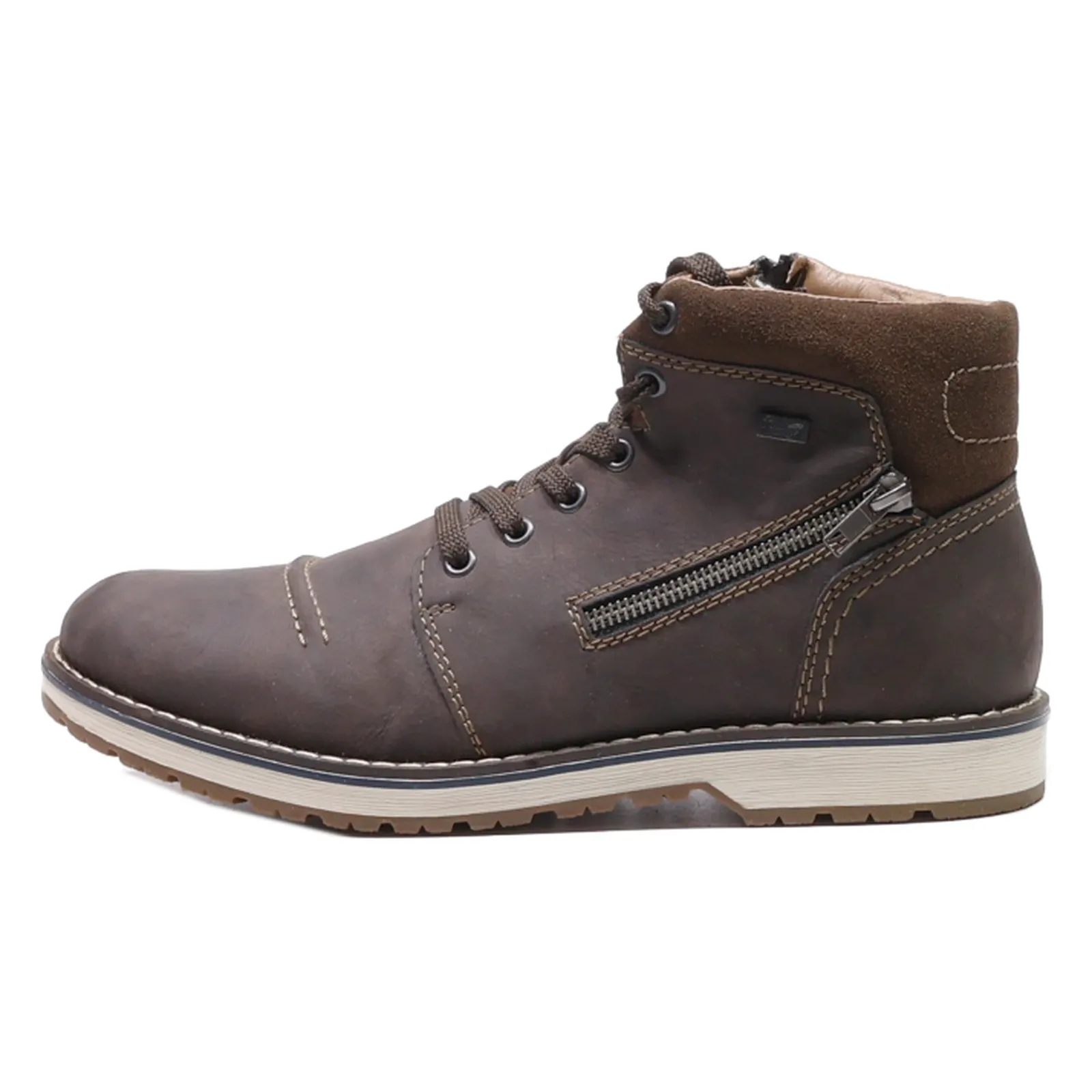 RIEKER Chukka Boots Brown Synthetic Mens UK 8
