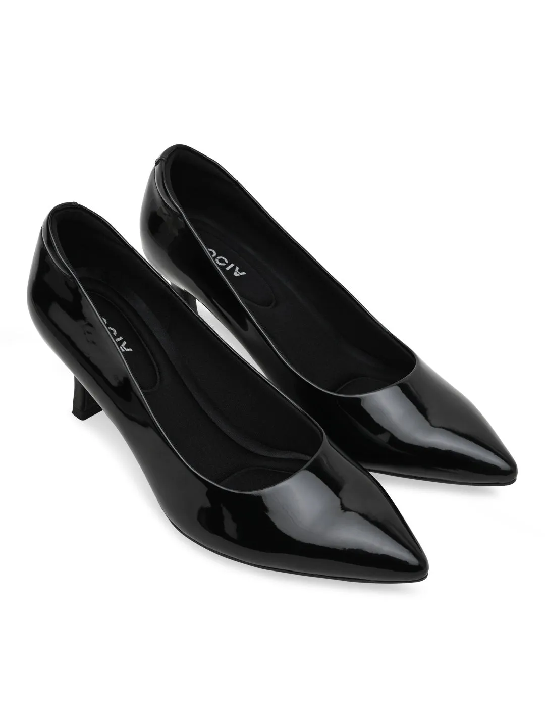 Rocia By Regal Black Women Patent Stilettos